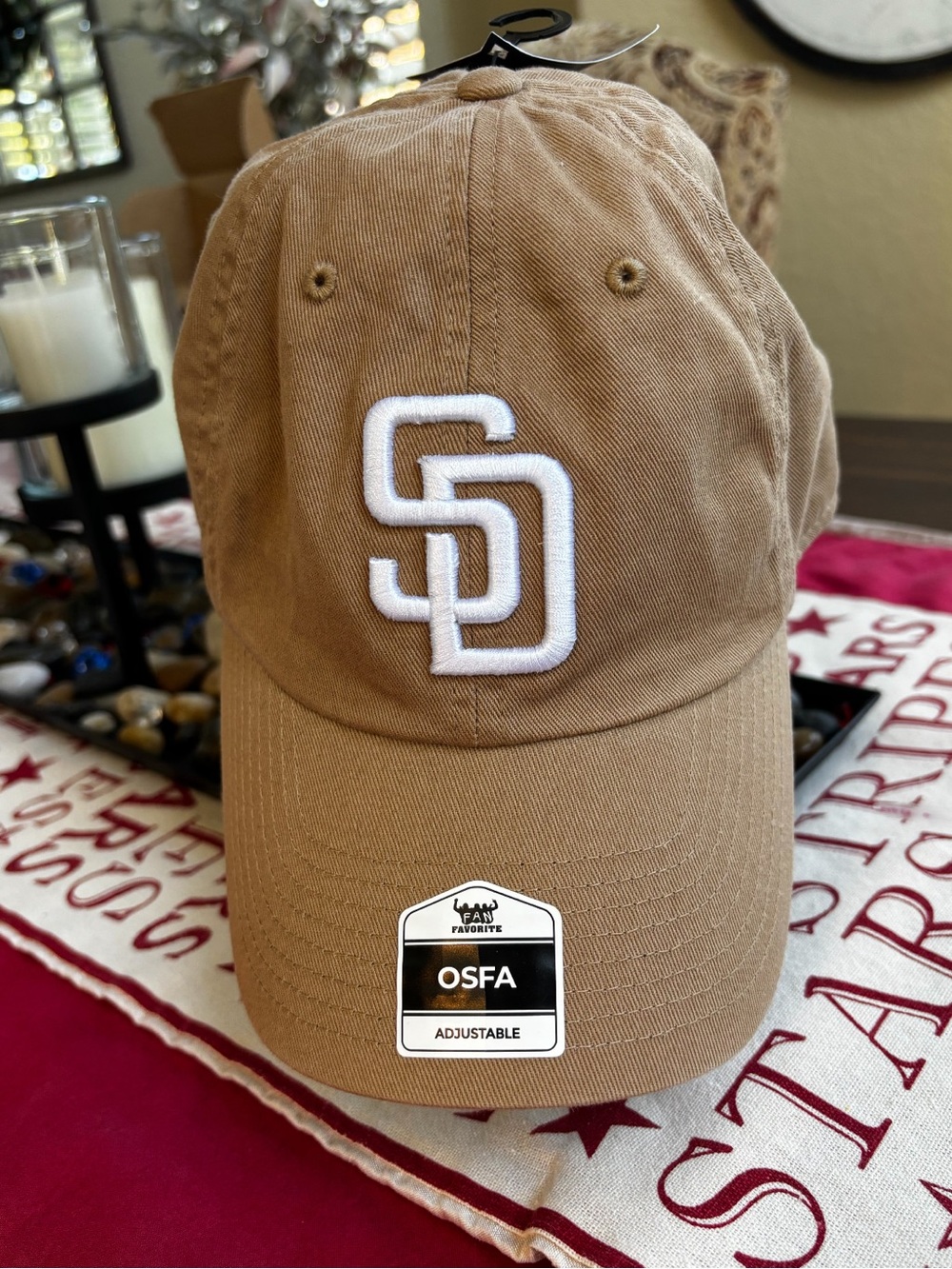 MLB SD PADRES  Khaki Clean Up Hat (NWT)